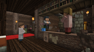 Western Log House by Minecraft