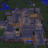 Japanese town from Top View made by minecraft